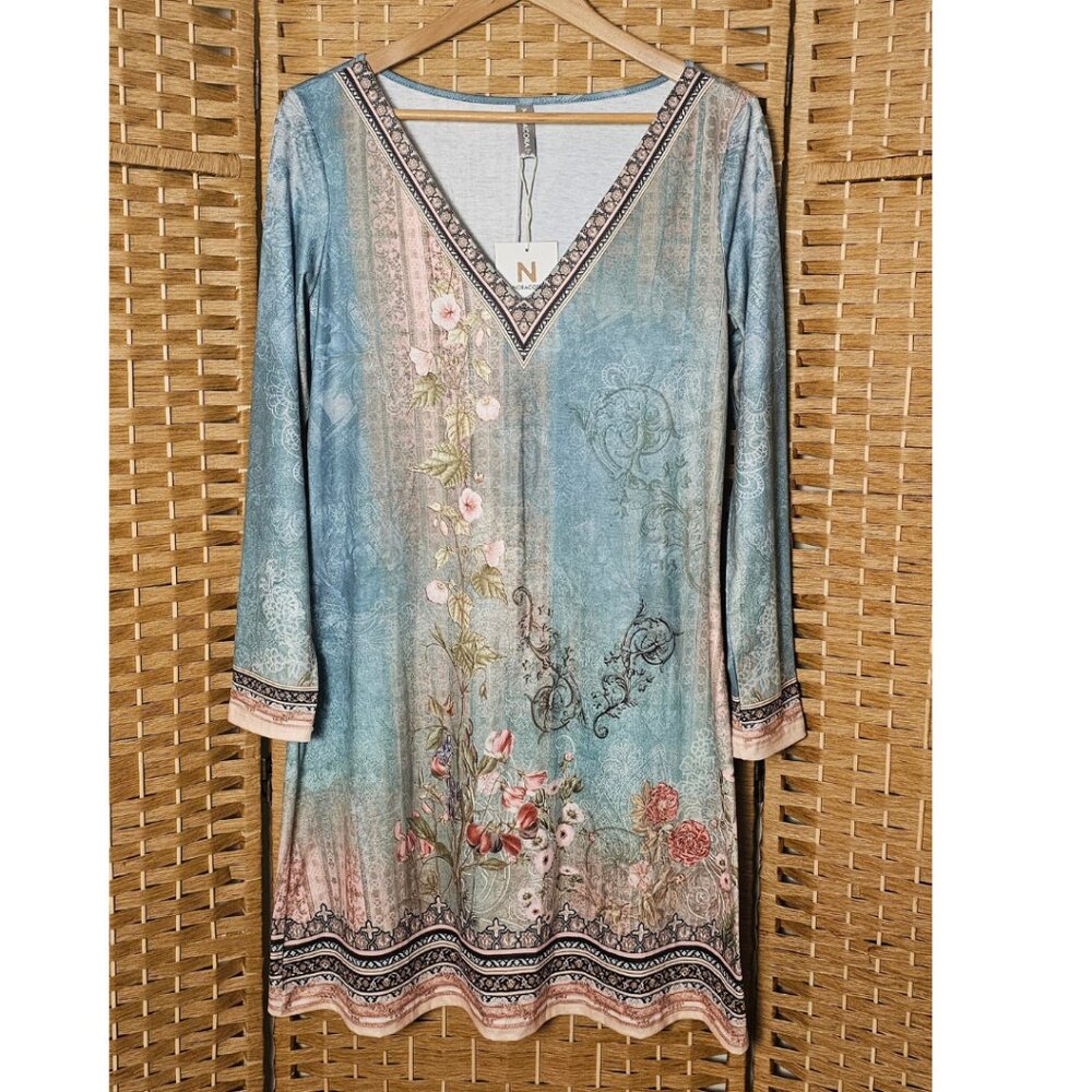 Noracora Floral Boho Dress M NWT